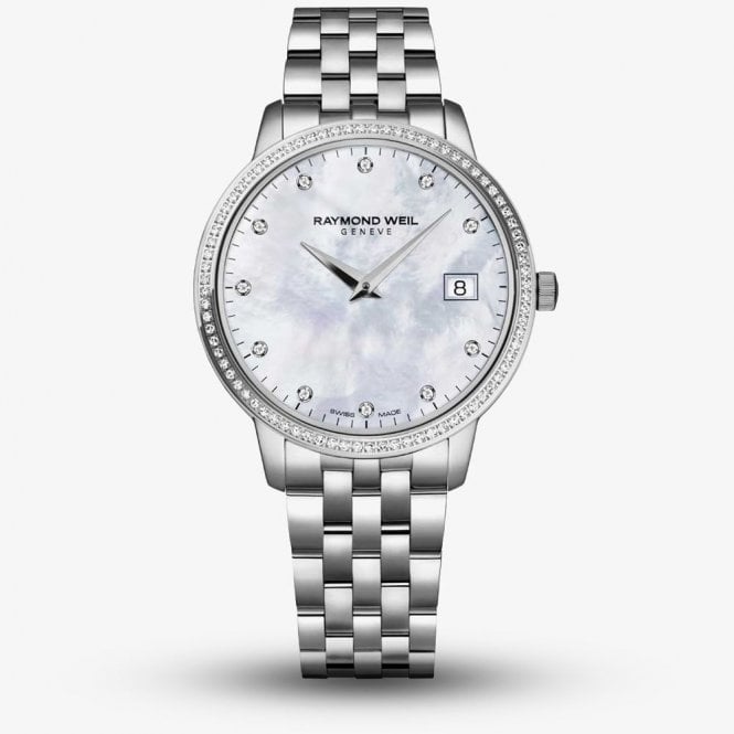 RAYMOND WEIL Toccata Ladies Stell Diamond Quartz Watch 34mm