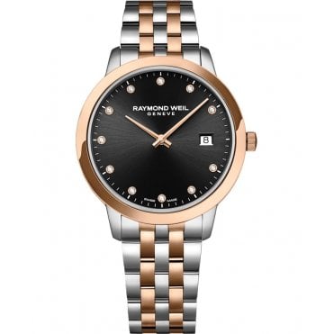 Toccata Ladies Two-Tone Rose Gold Diamond Quartz Watch 34mm
