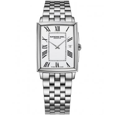 Toccata Men's Classic Rectangular Stainless Steel Watch 37 x 29 mm