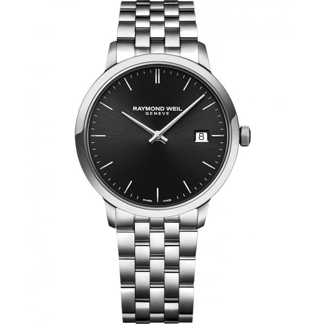 RAYMOND WEIL Toccata Men's Classic Steel Black Dial Quartz Watch 39mm
