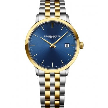 Toccata Men's Classic Two-Tone Blue Dial Quartz Watch 39mm