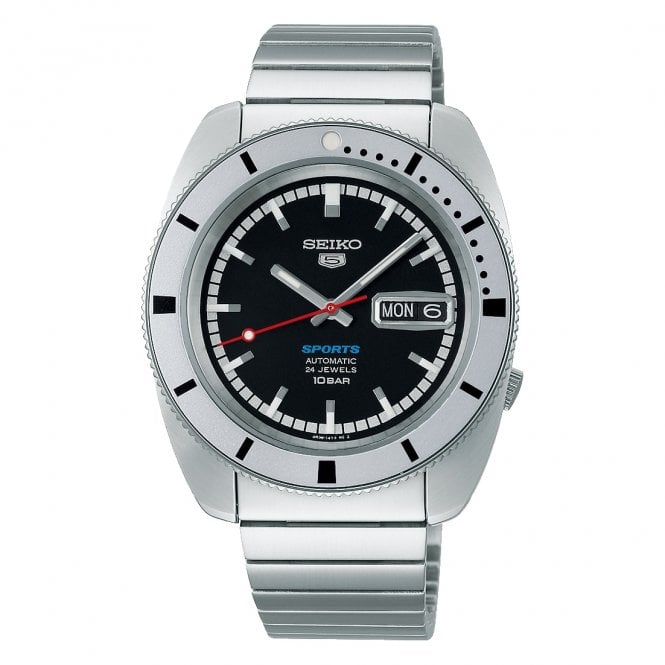 SEIKO 5 Sports ‘Pepper Black’ 1968 Recreation Limited Edition of 9,999 PIECES