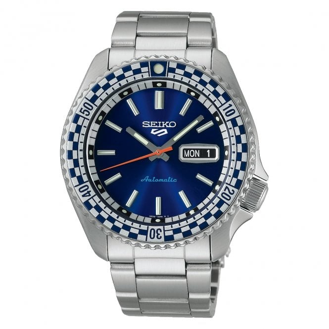 SEIKO 5 Sports Petrol Blue ‘Checker Flag’ Special Edition