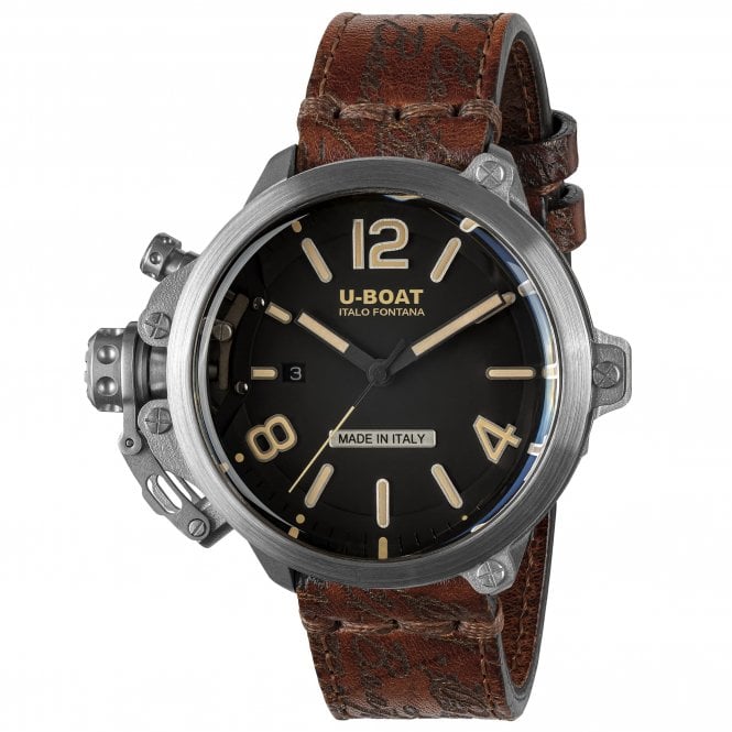 U-BOAT CAPSULE 45MM SS BK BE