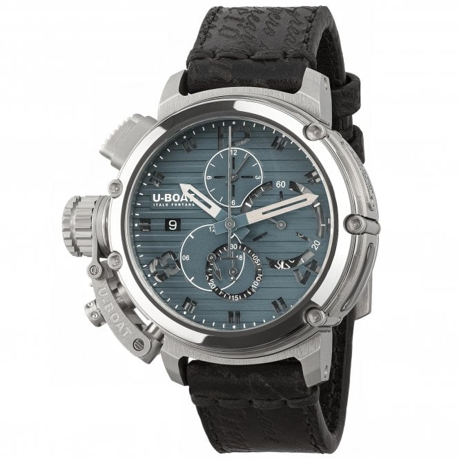 U-BOAT CHIMERA 46MM CHRONO SS BLU