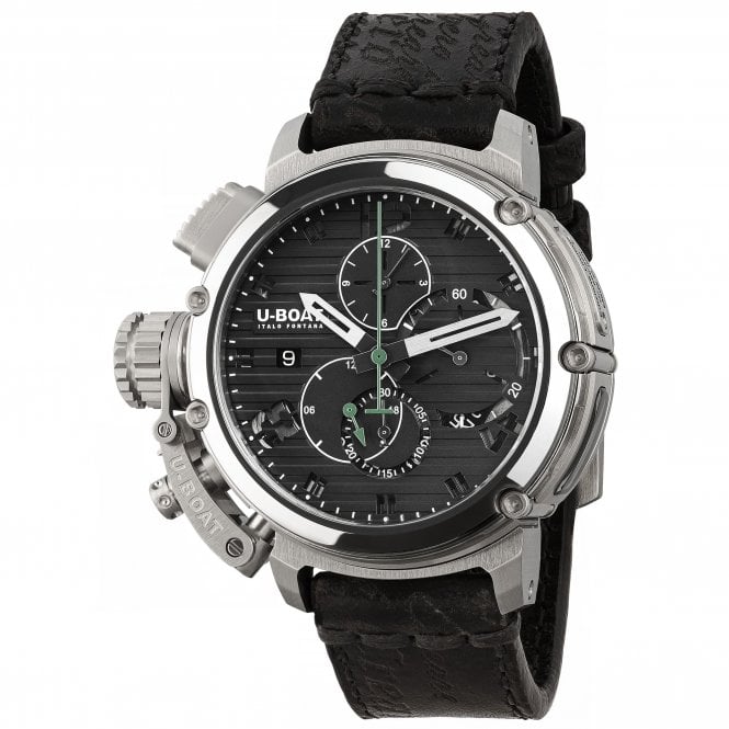 U-BOAT CHIMERA 46MM CHRONO SS NERO
