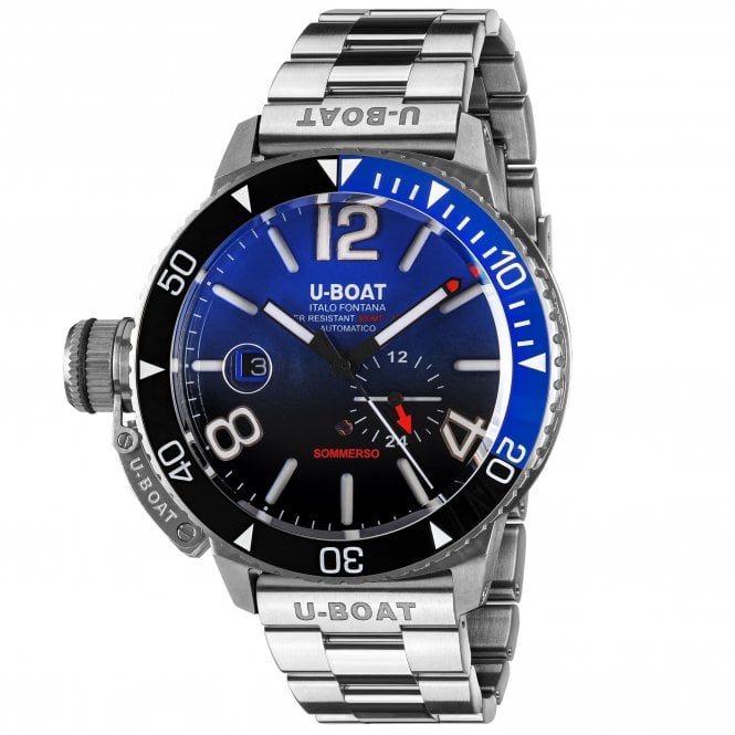U-BOAT SOMMERSO CERAMIC BLUE/MT